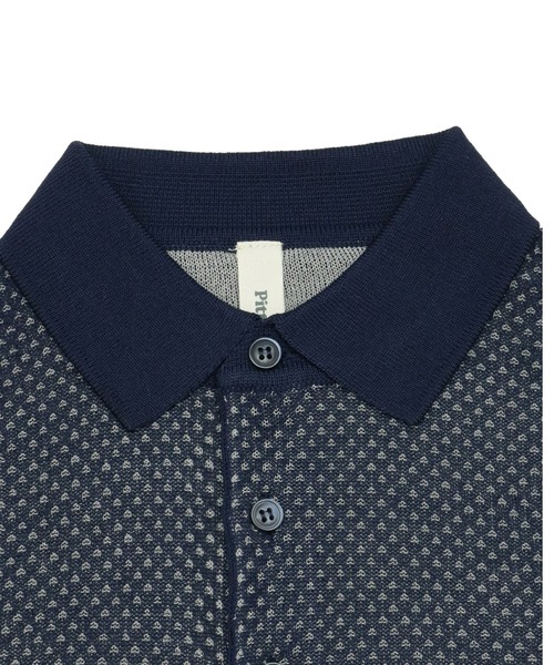 Pitta Re:)（ピッタリ）の「ニットポロ レギュラー 半袖ポロシャツ（ポロシャツ・メンズ・チャコールグレー/ネイビー/レッド・S/M/L/LL）」の11枚目の写真