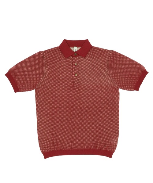 Pitta Re:)（ピッタリ）の「ニットポロ レギュラー 半袖ポロシャツ（ポロシャツ・メンズ・チャコールグレー/ネイビー/レッド・S/M/L/LL）」の17枚目の写真