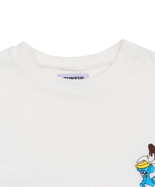 PUNYUS(プニュズ)の「ワンポイントT(Tシャツ/カットソー・レディース・ブラック/ホワイト・4/3/2/1)」の6枚目の写真