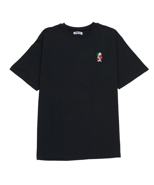 PUNYUS(プニュズ)の「ワンポイントT(Tシャツ/カットソー・レディース・ブラック/ホワイト・4/3/2/1)」の12枚目の写真