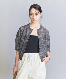 BEAUTY&YOUTH UNITED ARROWS | レーヨン麻ブレンド カスリ カーディガン -ウォッシャブル-(カーディガン/ボレロ)