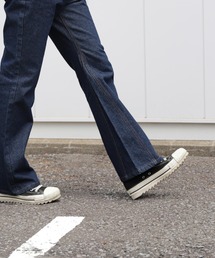 ZIP FIVE | 【ZIP FIVE】ケミカル ヴィンテージ ワイドフレア  デニムパンツ セミフレアデニムパンツ(デニムパンツ)