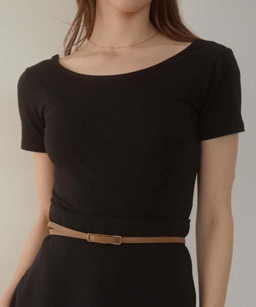 ACYM（アシーム）の「Minimal fit Tシャツ（Tシャツ/カットソー・レディース・イエロー/ホワイト/ブラック・FREE）」の3枚目の写真