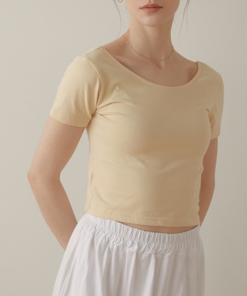 ACYM（アシーム）の「Minimal fit Tシャツ（Tシャツ/カットソー・レディース・イエロー/ホワイト/ブラック・FREE）」の22枚目の写真