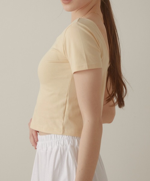 ACYM（アシーム）の「Minimal fit Tシャツ（Tシャツ/カットソー・レディース・イエロー/ホワイト/ブラック・FREE）」の10枚目の写真