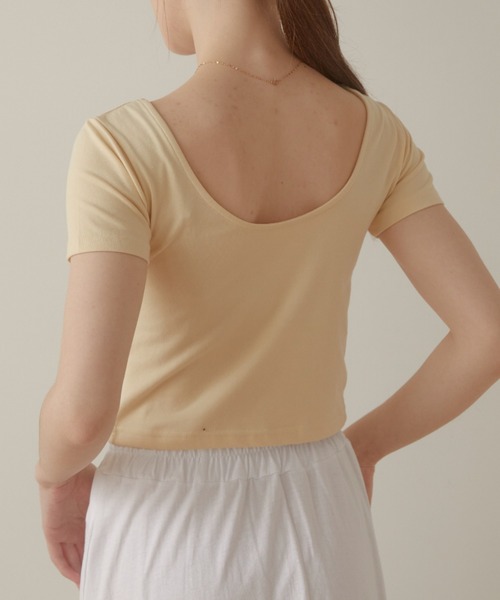 ACYM（アシーム）の「Minimal fit Tシャツ（Tシャツ/カットソー・レディース・イエロー/ホワイト/ブラック・FREE）」の11枚目の写真