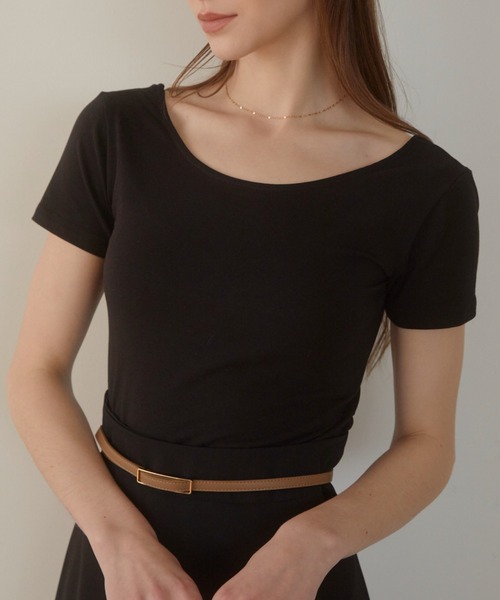 ACYM（アシーム）の「Minimal fit Tシャツ（Tシャツ/カットソー・レディース・イエロー/ホワイト/ブラック・FREE）」の7枚目の写真