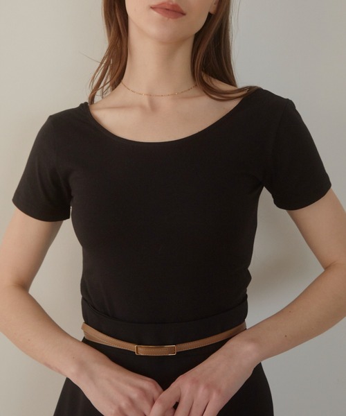 ACYM（アシーム）の「Minimal fit Tシャツ（Tシャツ/カットソー・レディース・イエロー/ホワイト/ブラック・FREE）」の8枚目の写真