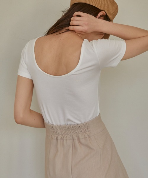 ACYM（アシーム）の「Minimal fit Tシャツ（Tシャツ/カットソー・レディース・イエロー/ホワイト/ブラック・FREE）」の14枚目の写真