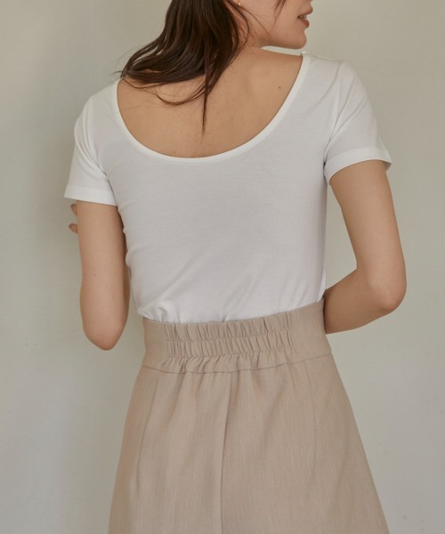 ACYM（アシーム）の「Minimal fit Tシャツ（Tシャツ/カットソー・レディース・イエロー/ホワイト/ブラック・FREE）」の5枚目の写真