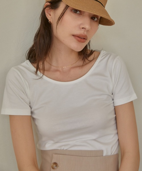 ACYM（アシーム）の「Minimal fit Tシャツ（Tシャツ/カットソー・レディース・イエロー/ホワイト/ブラック・FREE）」の12枚目の写真