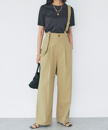 RIVE DROITE | サスペンダーワイドパンツ(その他パンツ)