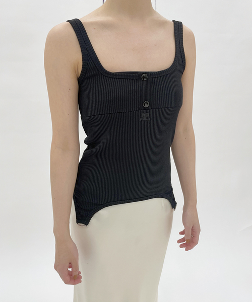 courreges(クレージュ)の「【COURREGES/クレージュ】main TANK SUSPENDERS 90S RIB(ニット/セーター・レディース・ブラック・SMALL)」の14枚目の写真
