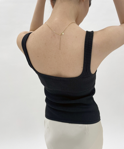 courreges(クレージュ)の「【COURREGES/クレージュ】main TANK SUSPENDERS 90S RIB(ニット/セーター・レディース・ブラック・SMALL)」の10枚目の写真