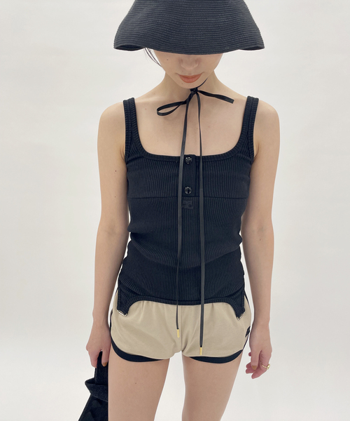 courreges(クレージュ)の「【COURREGES/クレージュ】main TANK SUSPENDERS 90S RIB(ニット/セーター・レディース・ブラック・SMALL)」の12枚目の写真