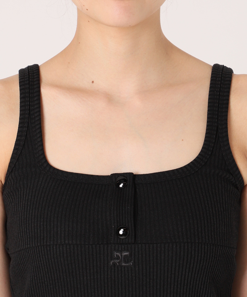courreges(クレージュ)の「【COURREGES/クレージュ】main TANK SUSPENDERS 90S RIB(ニット/セーター・レディース・ブラック・SMALL)」の11枚目の写真
