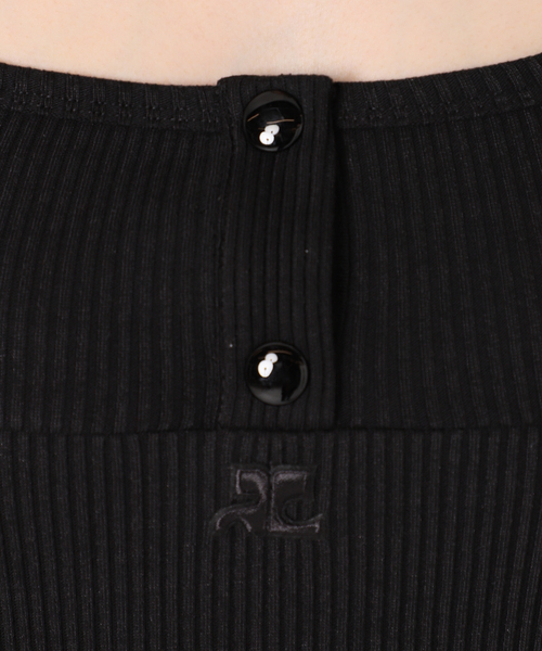 courreges(クレージュ)の「【COURREGES/クレージュ】main TANK SUSPENDERS 90S RIB(ニット/セーター・レディース・ブラック・SMALL)」の9枚目の写真