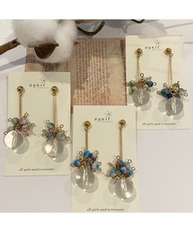 【agnit】クリアボールアシンメトリーピアス(MA)