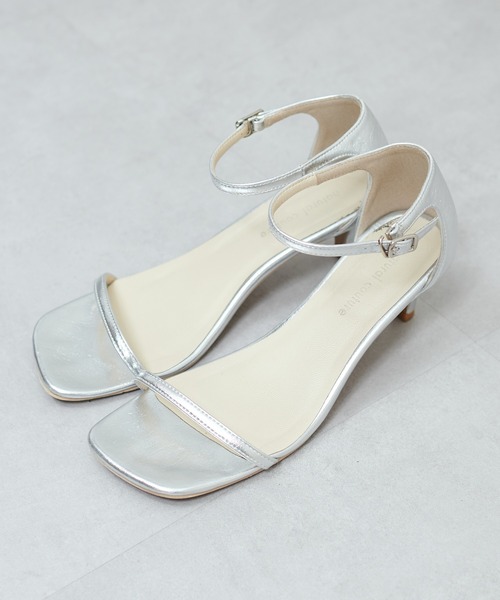 natural couture（ナチュラルクチュール）の「メタリック細ストラップサンダル（サンダル・レディース・ゴールド/ブラック/シルバー・SMALL/MEDIUM/LARGE）」の12枚目の写真