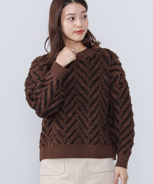 BEAMS HEART（ビームスハート）の「BEAMS HEART / ヘリンボーン ニット
