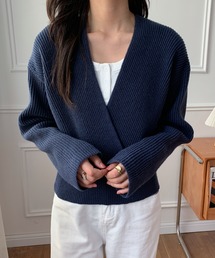 カシュクールニットプルオーバー