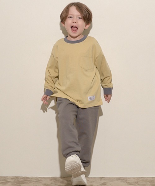 b・ROOM(ビールーム)の「【表コットン毛玉バイバイ】裾ゴムスウェットパンツ(その他パンツ・キッズ・チャコール/エメラルド/グレイッシュブルー/オートミール/ネイビー・140cm/100cm/120cm/110cm/130cm)」の13枚目の写真