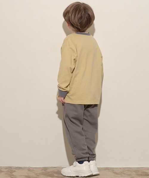 b・ROOM(ビールーム)の「【表コットン毛玉バイバイ】裾ゴムスウェットパンツ(その他パンツ・キッズ・チャコール/エメラルド/グレイッシュブルー/オートミール/ネイビー・140cm/100cm/120cm/110cm/130cm)」の14枚目の写真