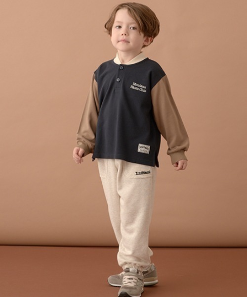 b・ROOM(ビールーム)の「【表コットン毛玉バイバイ】裾ゴムスウェットパンツ(その他パンツ・キッズ・チャコール/エメラルド/グレイッシュブルー/オートミール/ネイビー・140cm/100cm/120cm/110cm/130cm)」の15枚目の写真