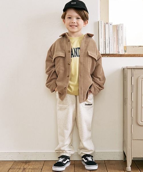 b・ROOM(ビールーム)の「【表コットン毛玉バイバイ】裾ゴムスウェットパンツ(その他パンツ・キッズ・チャコール/エメラルド/グレイッシュブルー/オートミール/ネイビー・140cm/100cm/120cm/110cm/130cm)」の6枚目の写真