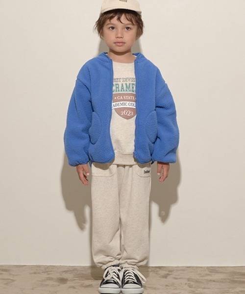 b・ROOM(ビールーム)の「【表コットン毛玉バイバイ】裾ゴムスウェットパンツ(その他パンツ・キッズ・チャコール/エメラルド/グレイッシュブルー/オートミール/ネイビー・140cm/100cm/120cm/110cm/130cm)」の10枚目の写真