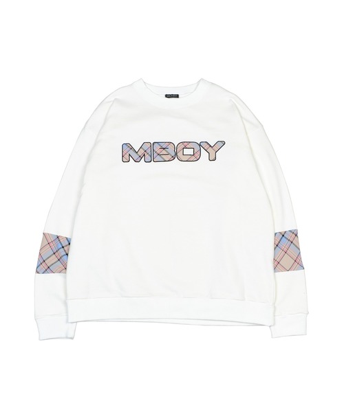 MILKBOY（ミルクボーイ）の「TEDDY CHECK ロゴ トップス（スウェット・メンズ・A/B・FREE）」の3枚目の写真