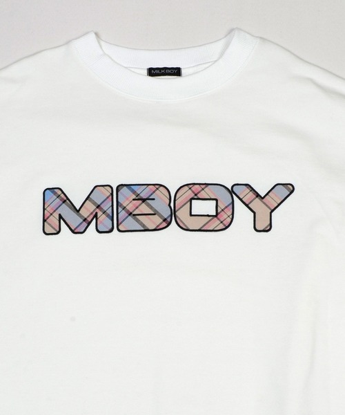 MILKBOY（ミルクボーイ）の「TEDDY CHECK ロゴ トップス（スウェット・メンズ・A/B・FREE）」の8枚目の写真