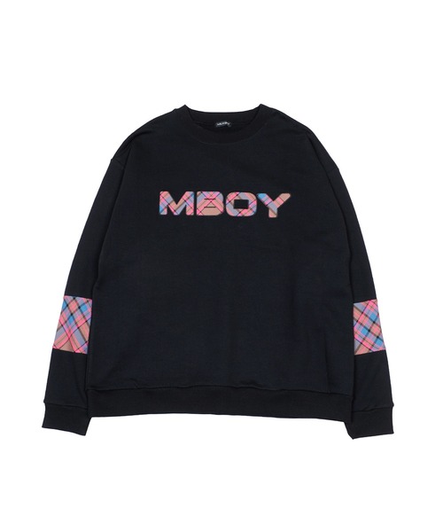 MILKBOY（ミルクボーイ）の「TEDDY CHECK ロゴ トップス（スウェット・メンズ・A/B・FREE）」の4枚目の写真