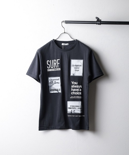 sunny branch(サニーブランチ)の「★サーフプリント★ Tシャツ(Tシャツ/カットソー・レディース・ブラック/カーキ/ホワイト・L/LL/M)」の2枚目の写真