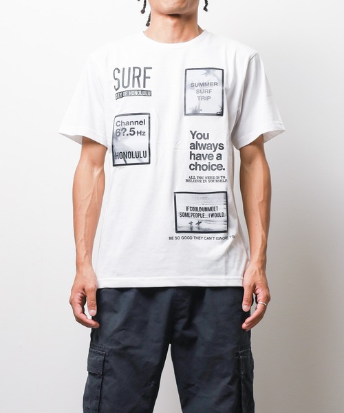 sunny branch(サニーブランチ)の「★サーフプリント★ Tシャツ(Tシャツ/カットソー・レディース・ブラック/カーキ/ホワイト・L/LL/M)」の7枚目の写真