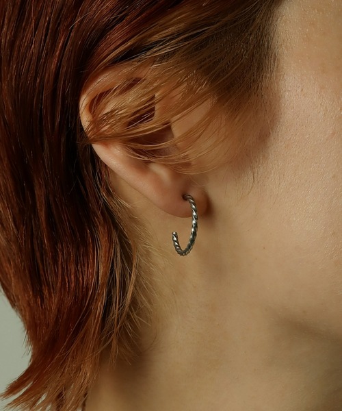 エリンギの頭 両耳用【 3mm×21mm 】ゴールドフープピアス エリンギの頭 両