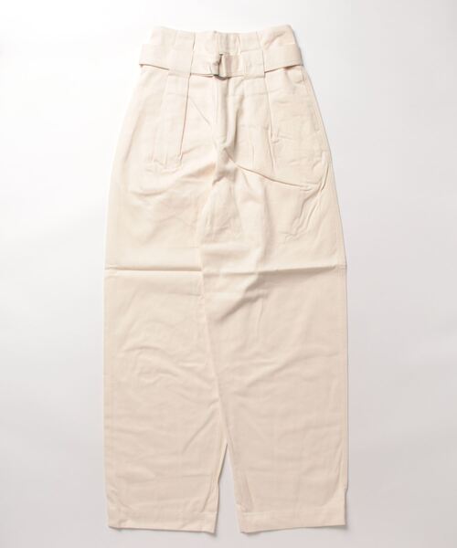 oblekt（オブレクト）の「ハイウェストタックパンツ（その他パンツ・レディース・パープル系/アイボリー・FREE）」の2枚目の写真