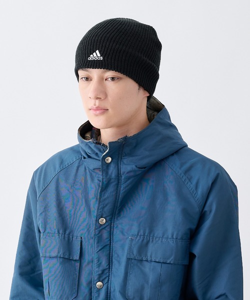 adidas（アディダス）の「adidas/アディダス アクリルビーニー ADM BOS AC BEAINIE 234011004（ニットキャップ/ビーニー・メンズ・ホワイト/ブラック・FREE）」の2枚目の写真