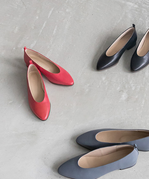 A de Vivre（アドゥヴィーヴル）の「3E ソフトレザーフラットパンプス（パンプス・レディース・レッド/ブラック/ブルーグレー・L/M/S/LL）」の14枚目の写真