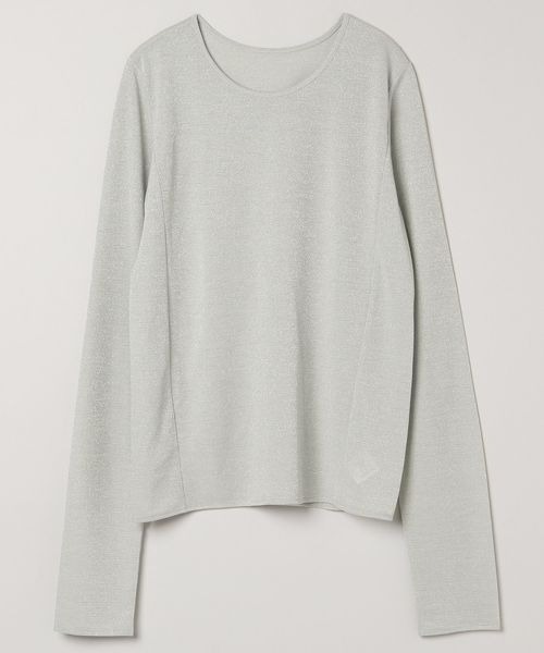 JEANASIS(ジーナシス)の「ラメカットレイヤード2ピース/978347(Tシャツ/カットソー・レディース・ブラック/チャコールグレー/ライトグレー・FREE)」の11枚目の写真