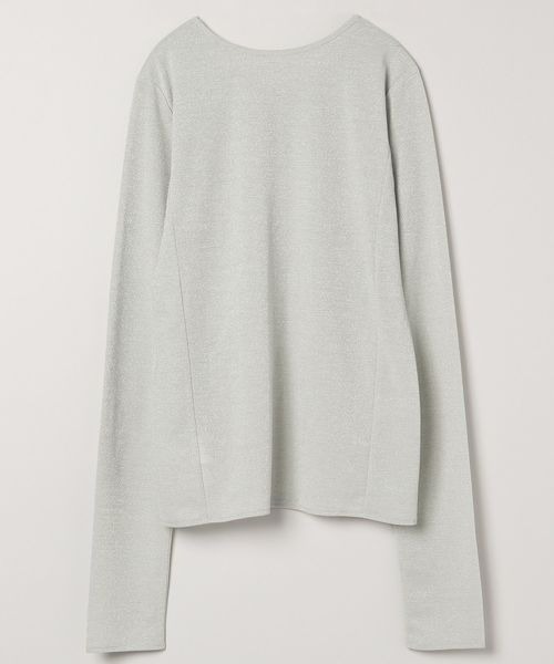 JEANASIS(ジーナシス)の「ラメカットレイヤード2ピース/978347(Tシャツ/カットソー・レディース・ブラック/チャコールグレー/ライトグレー・FREE)」の8枚目の写真