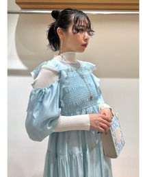 FURFUR（ファーファー）の「シャーリングデザインワンピース