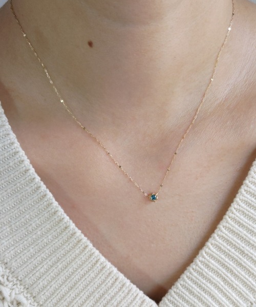 セール】K10 10th Anniv. ブルートルマリン ネックレス（ネックレス