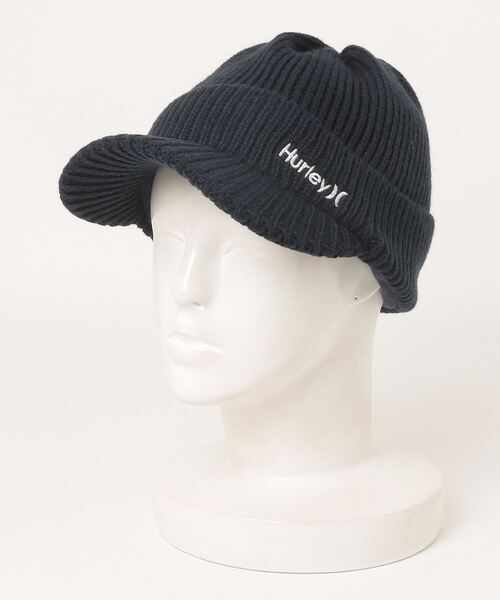 Hurley (ハーレー)の「【Hurley:ハーレー】M BRIM KNIT CAP ロゴニットキャップ ビーニー ゴルフ(ニットキャップ/ビーニー・メンズ・ネイビー/ブラック/チャコールグレー/オフホワイト・FREE)」の9枚目の写真