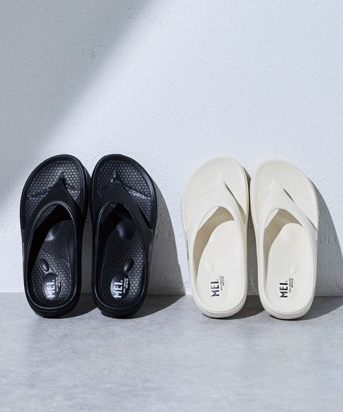 MEI(メイ)の「【MEI/メイ】Tong Sandal/トングサンダル(サンダル・レディース・ブラック/ホワイト・L/M/S)」の12枚目の写真