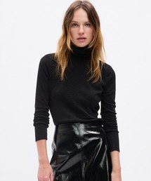 GAP | エッセンシャル リブ タートルネックTシャツ(Tシャツ/カットソー)