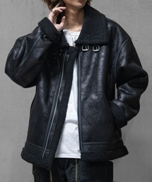 JOHN'S CLOSET（ジョンズクローゼット）の「【13】フェイクムートン B-3 フライトジャケット（ムートンコート・メンズ）」