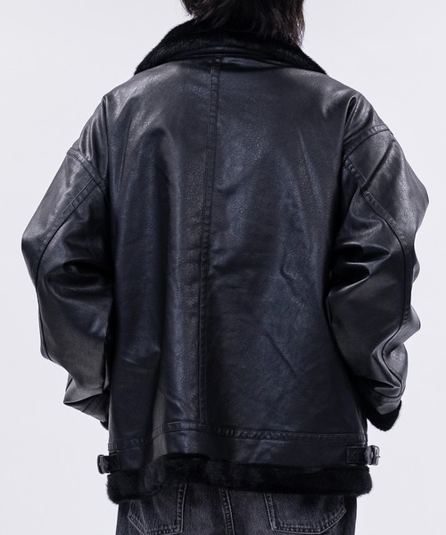 BEIN FOR MARKET フライトジャケット 羊革 襟ムートン 韓国製 L セール】【13】フェイクムートン B-3 フライトジャケット（ムートン