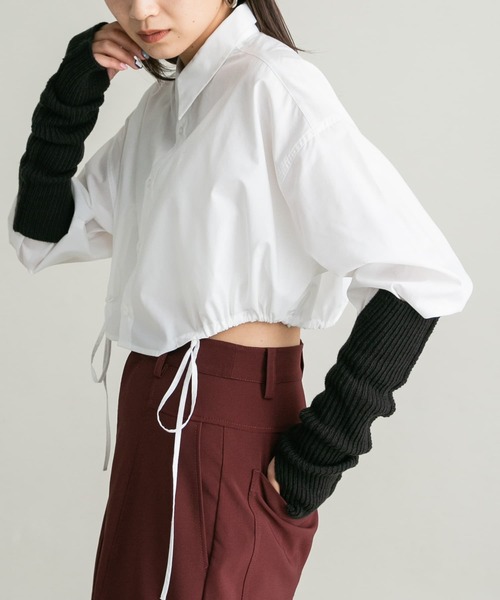 KBF（ケイビーエフ）の「スリットリブアームウォーマー（手袋・レディース・ベージュ/キャメル/チャコールグレー・ONE）」の19枚目の写真