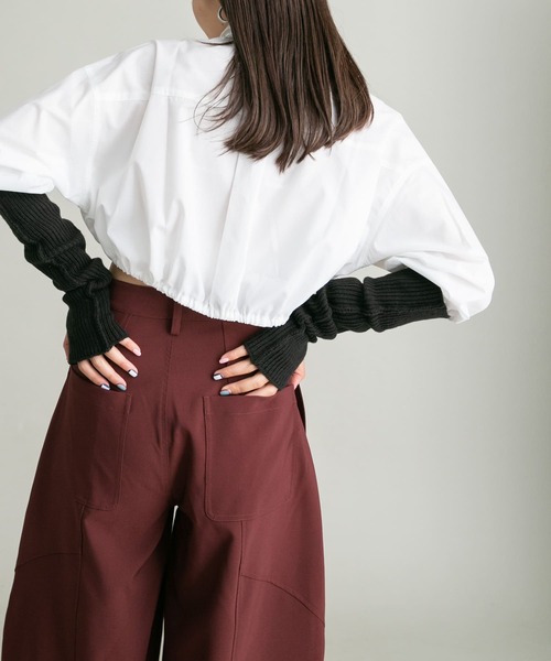 KBF（ケイビーエフ）の「スリットリブアームウォーマー（手袋・レディース・ベージュ/キャメル/チャコールグレー・ONE）」の20枚目の写真